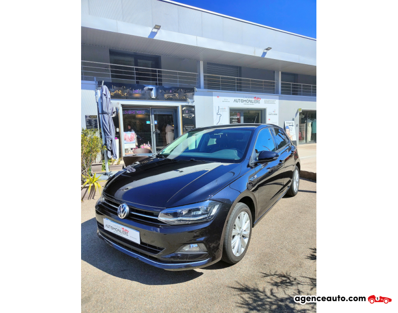 Achat voiture occasion, Auto occasion pas cher | Agence Auto Volkswagen Polo 1.6 TDI 95  LINE DSG BVA Noir Année 2019 Automatique Diesel